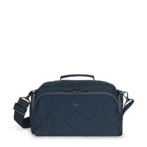 Lug Trolley 2 Crossbody Bag - Heather Indigo Nylon, Stylish Women's Travel Pouch